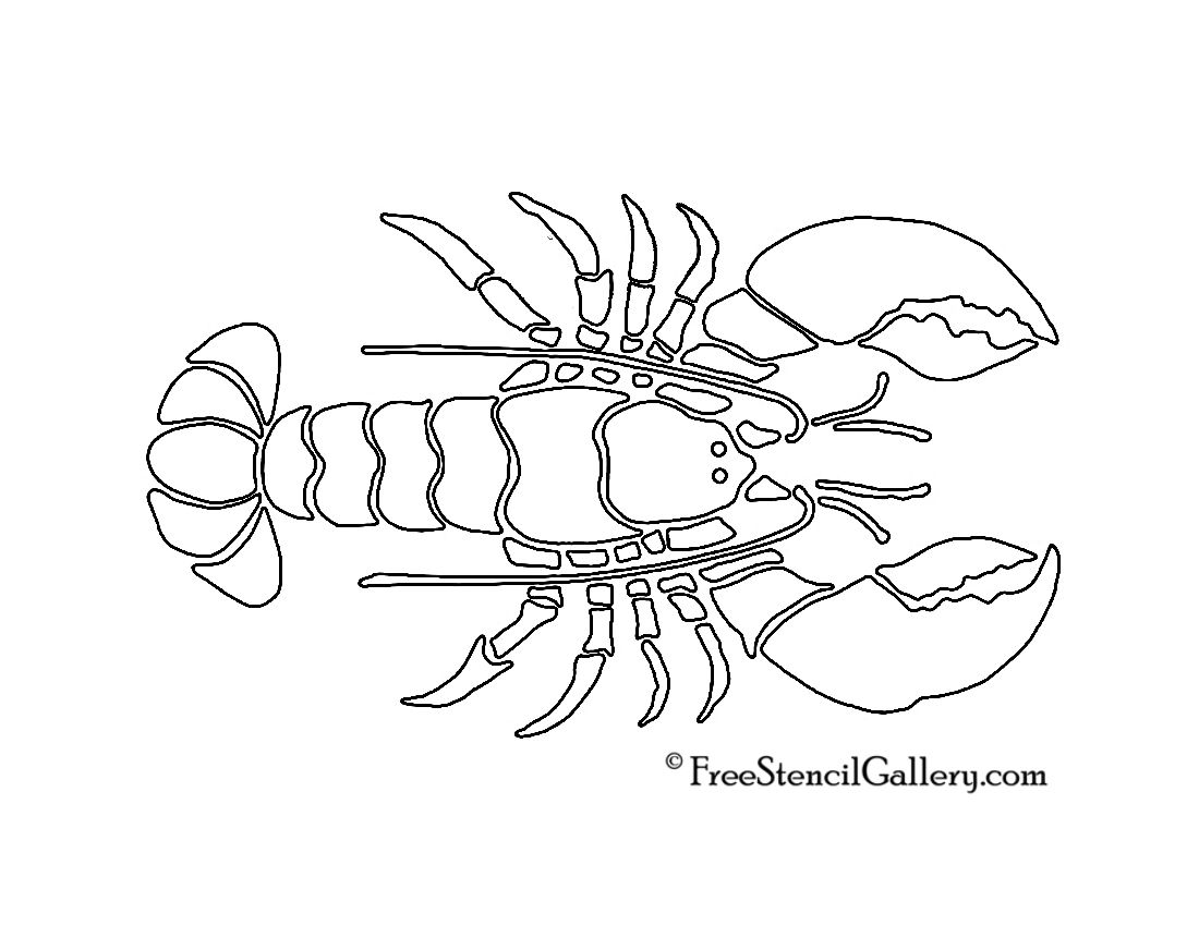 Lobster silhouette stencil free stencil gallery silhouette stencil free stencils stencils