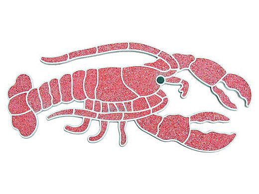 Aquastar swim designs lobster stencil only white f
