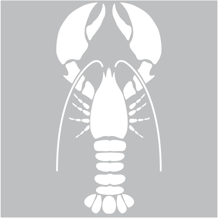 Lobster country stencil best vinyl large stencils for painting on wood canvas wall etc