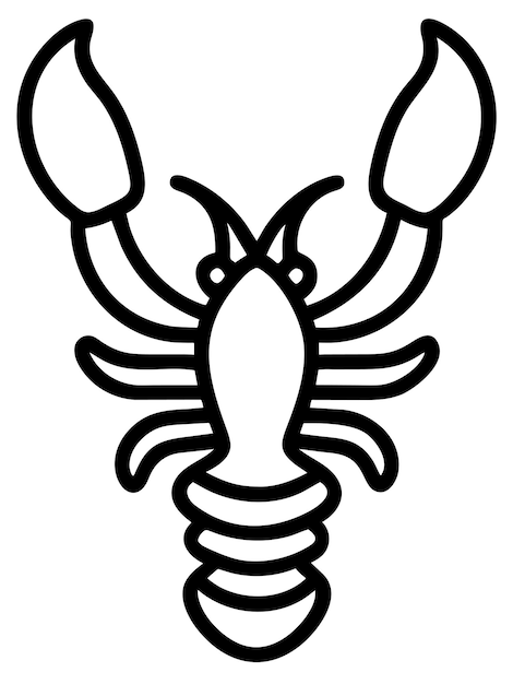 Premium ai image lobster coloring page for kids printable page preschool education