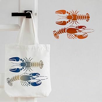 Fingerinspire lobster stencil x inch reusable lobster drawing stencil sea ocean creatures stencils sea animal stencil ocean theme stencil for painting on wood tile floor wall everything else