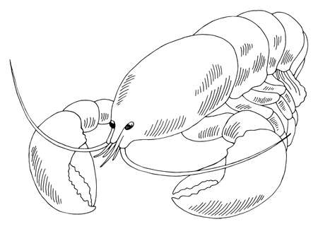 Crab line drawing stock photos and images