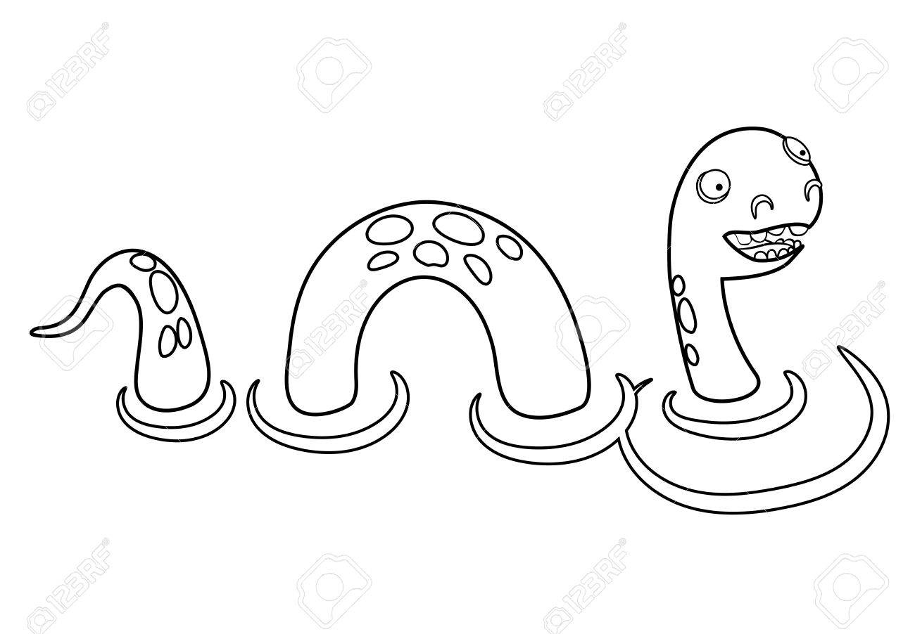 Coloring book loch ness monster royalty free svg cliparts vectors and stock illustration image