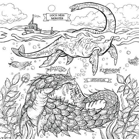 Loch ness monster louring pages
