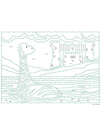 Loch ness monster dot
