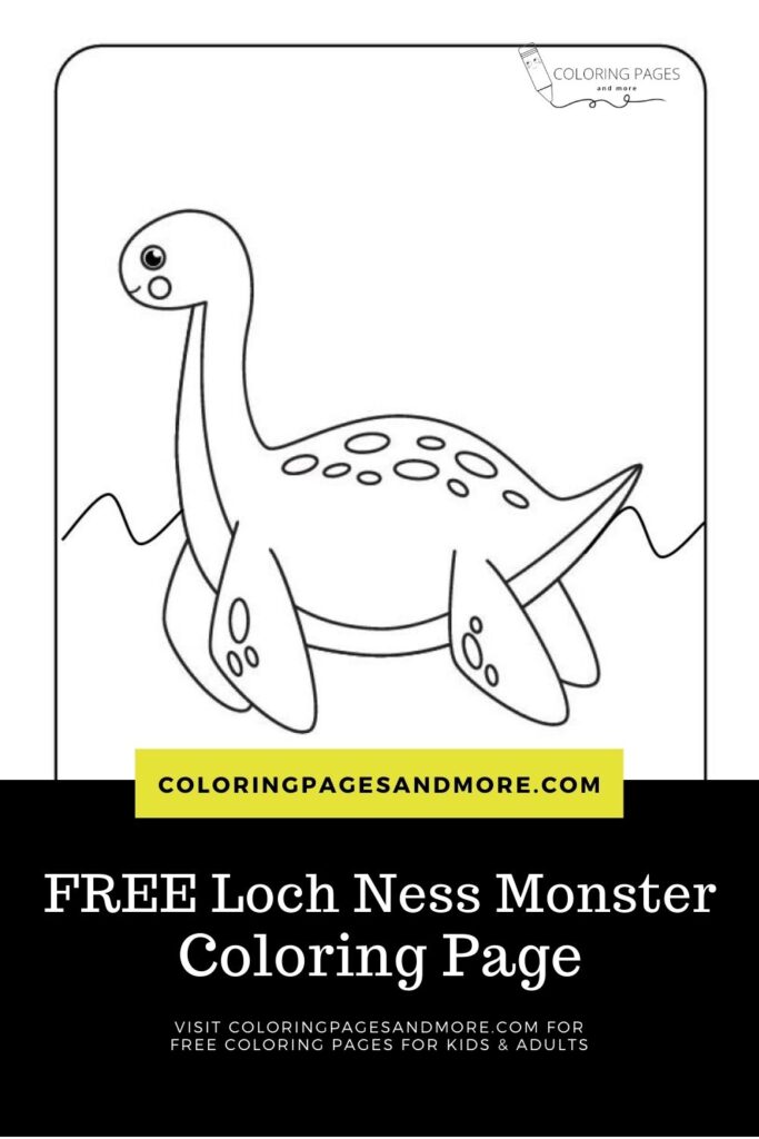 Free loch ness monster coloring page