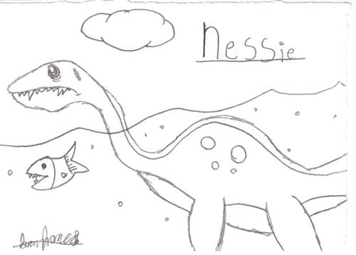 Doodle â loch ness monster doodle a day