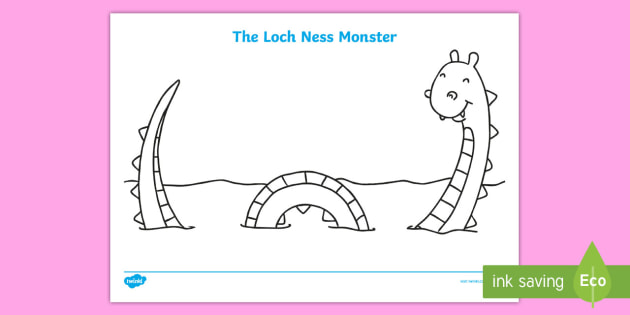Loch ness monster drawing