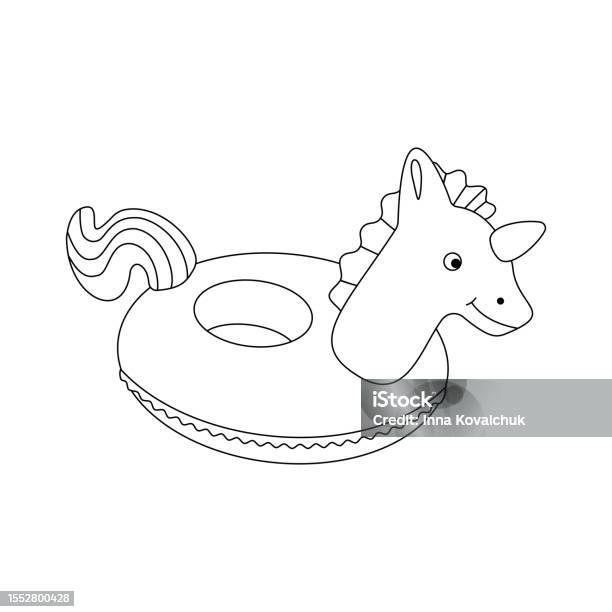 Loch ness monster coloring page stock illustration