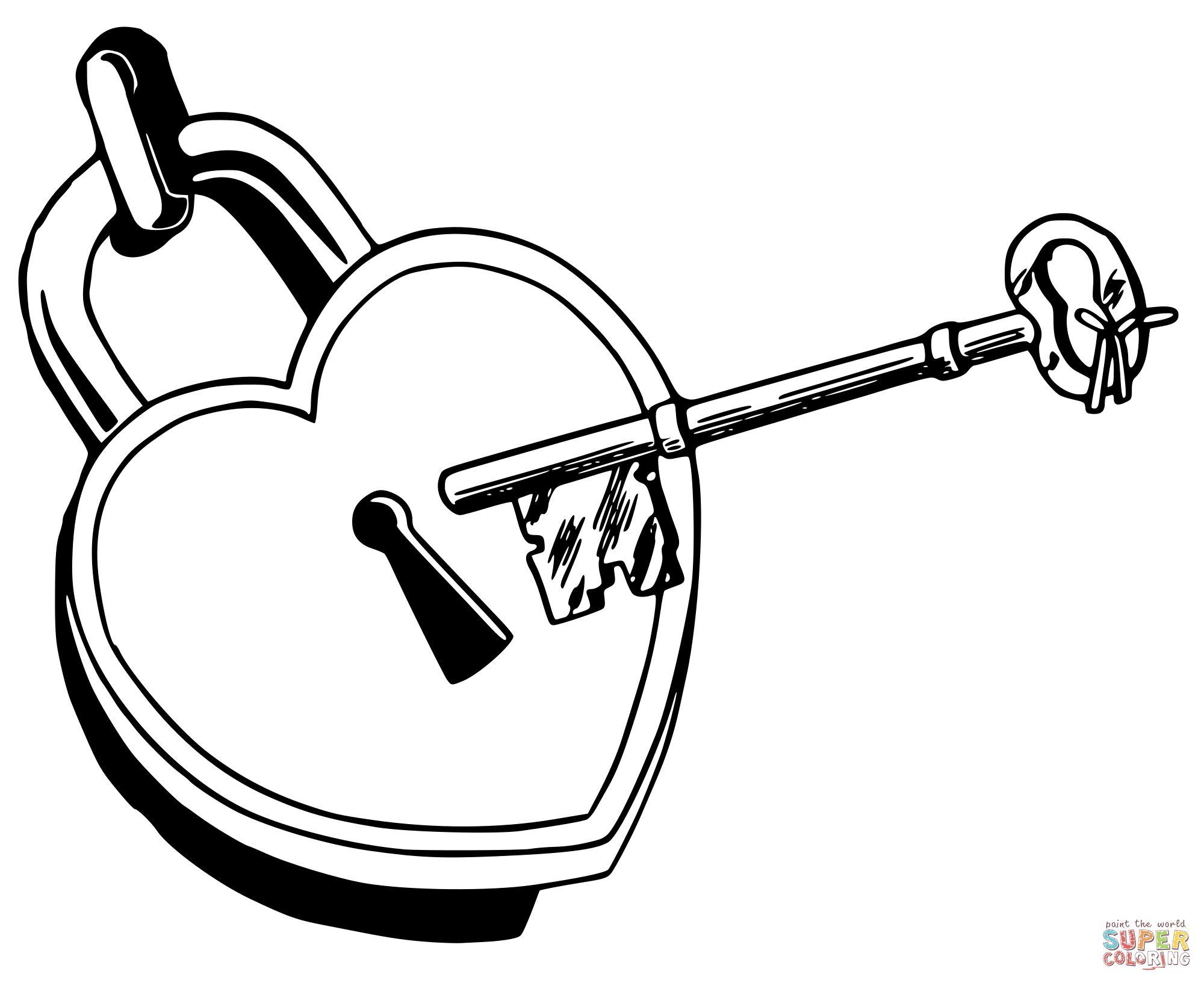 Love lock coloring page free printable coloring pages