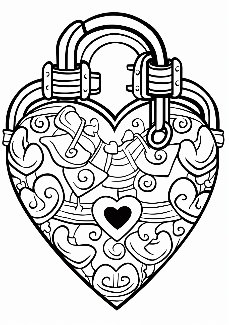 Love unlocked heart and key
