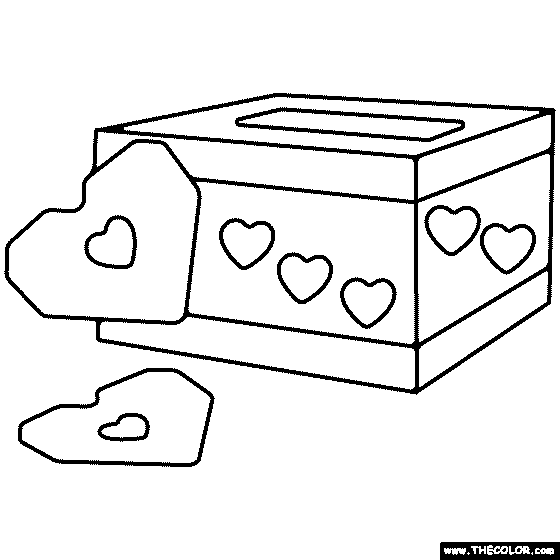 Valentines day online coloring pages