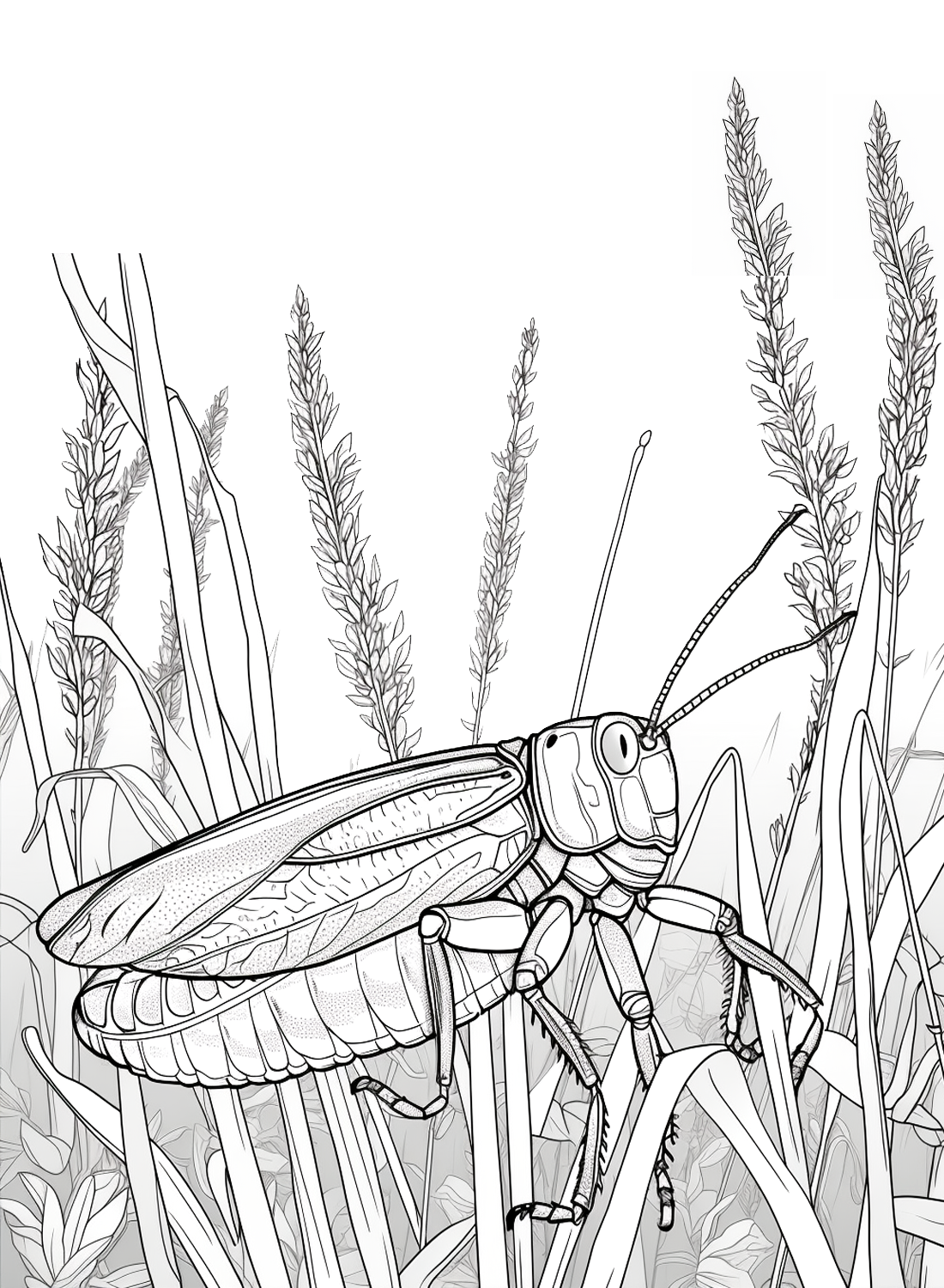 Locust coloring pages