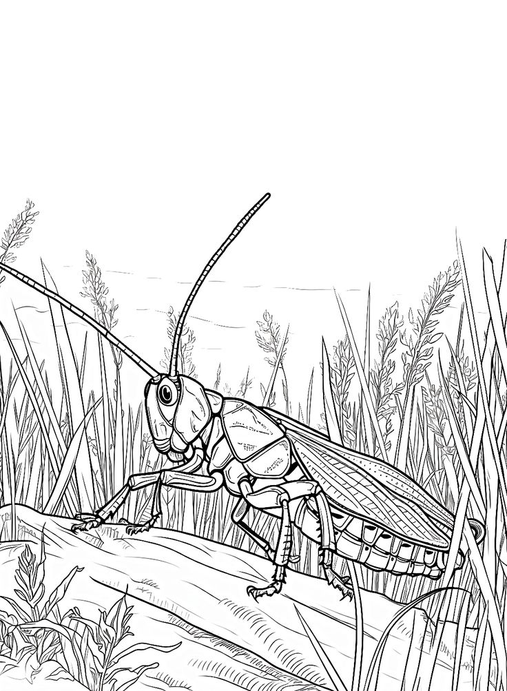 Locust coloring pages