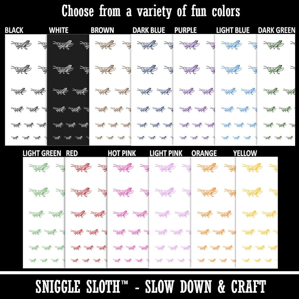 Realistic grasshopper locust bug insect temporary tattoo water resistant fake body art set collection