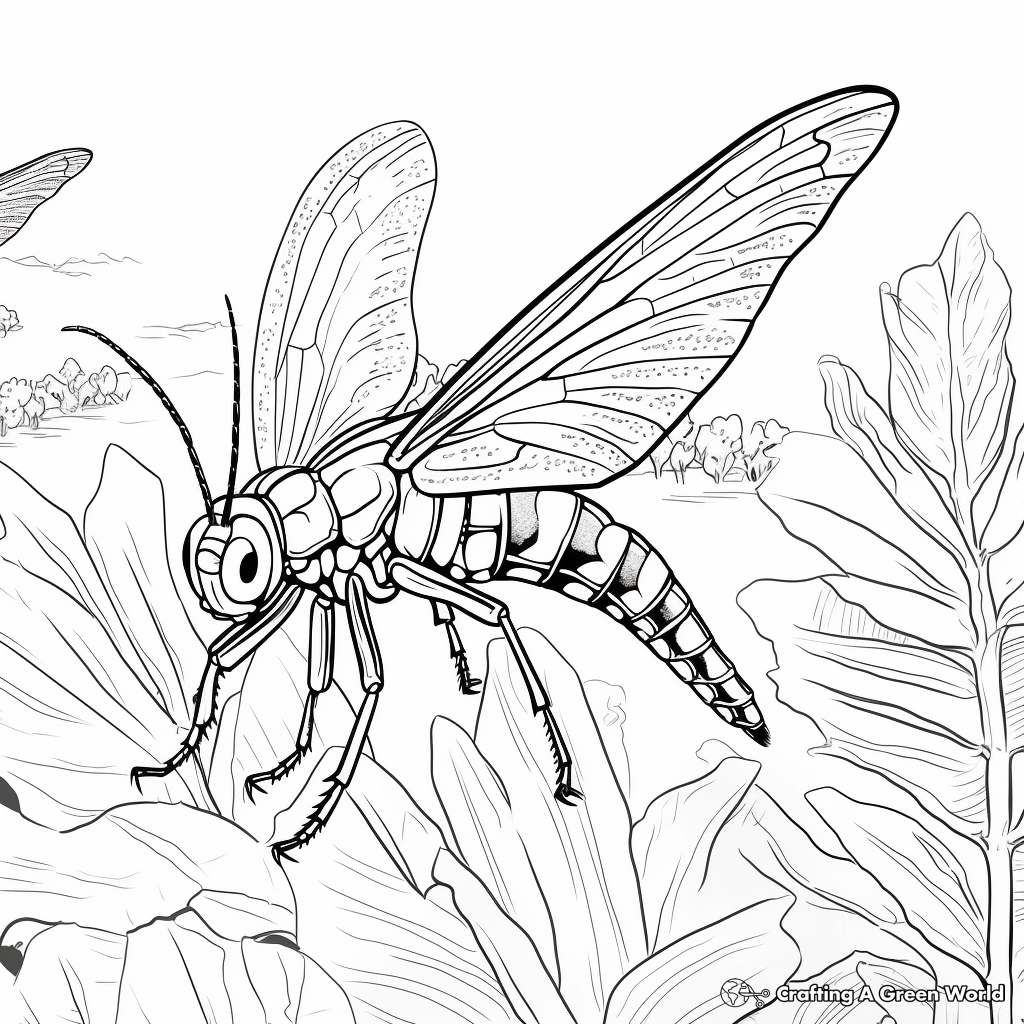 Locust coloring pages