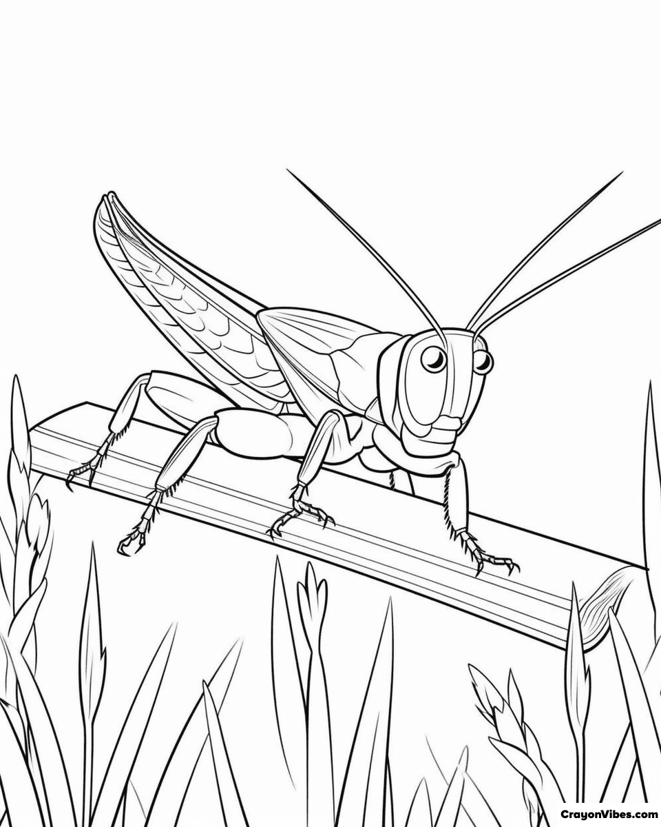Locust coloring pages free printable for kids adults