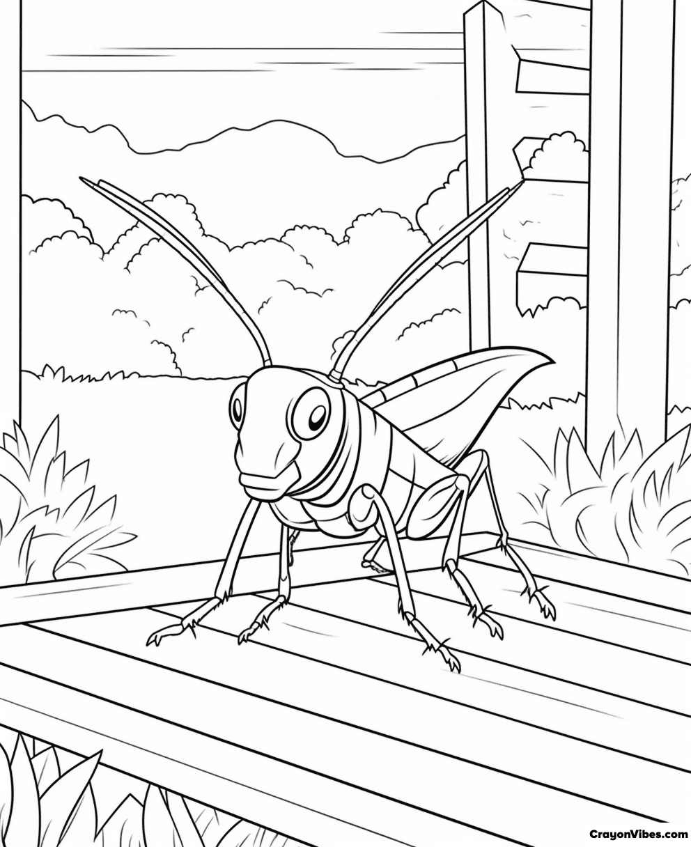 Locust coloring pages free printable for kids adults
