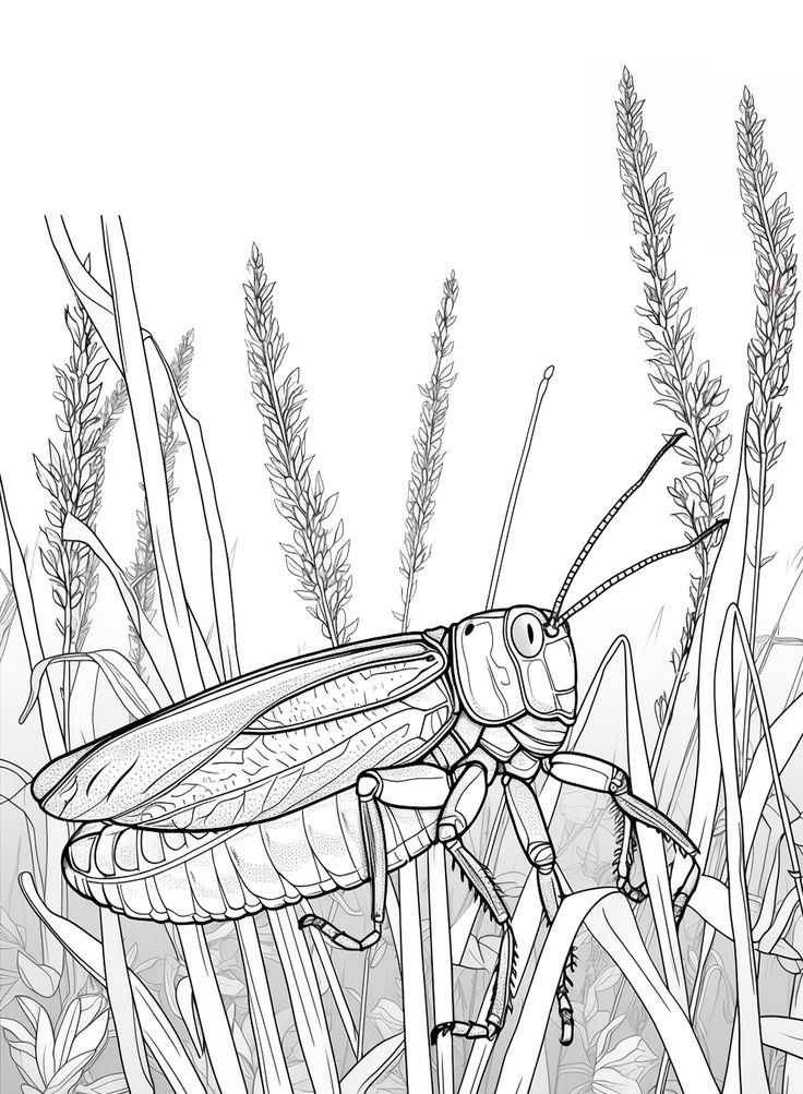 Locust coloring pages