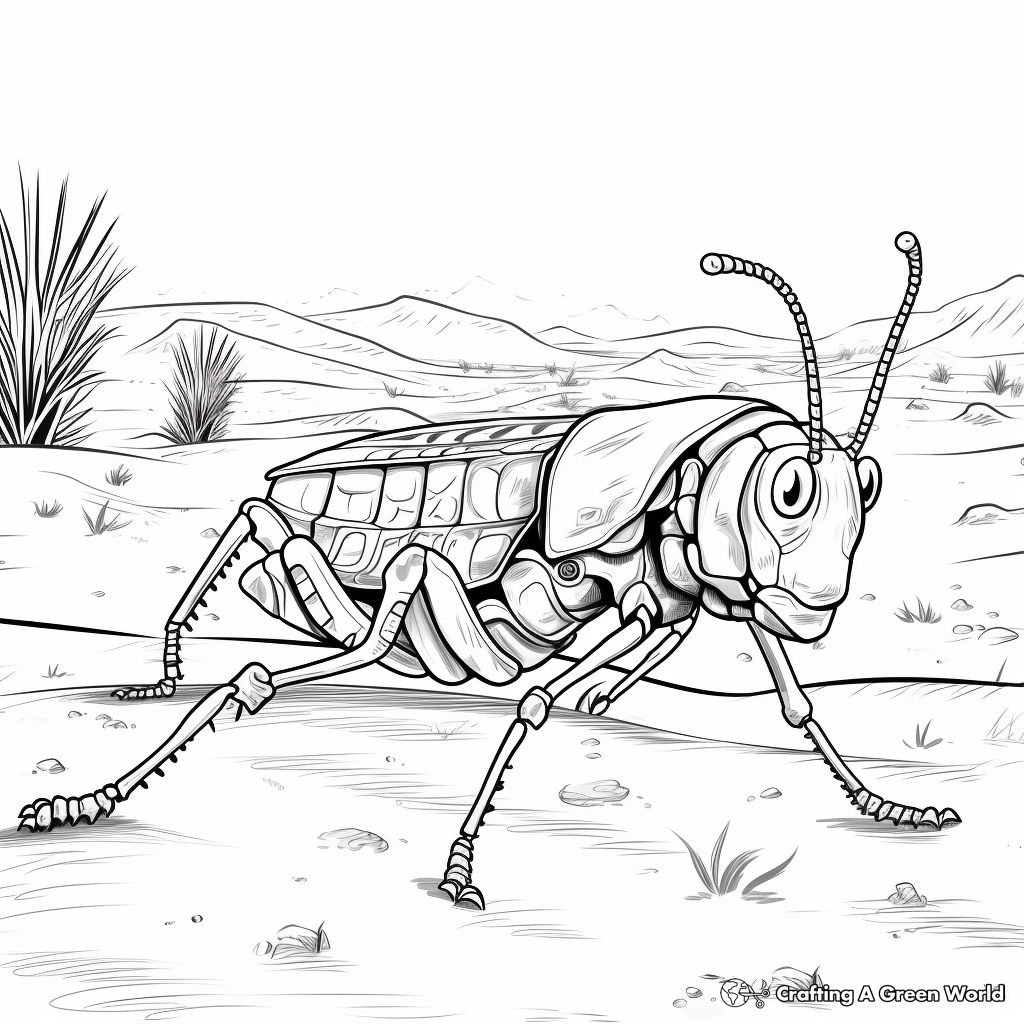 Locust coloring pages