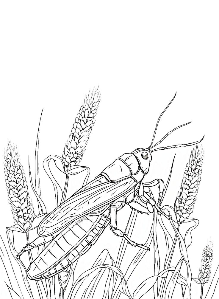 Locust coloring pages