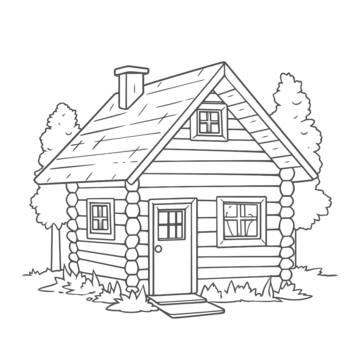 Log cabin png vector psd and clipart with transparent background for free download