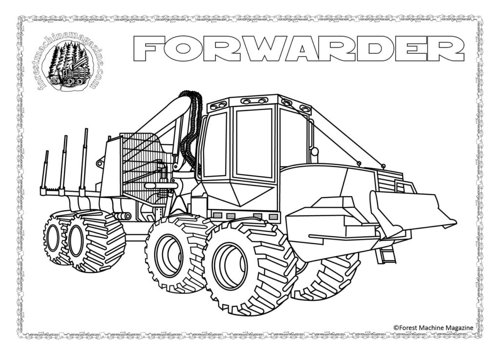 Young loggers puzzle pages forest machine magazine