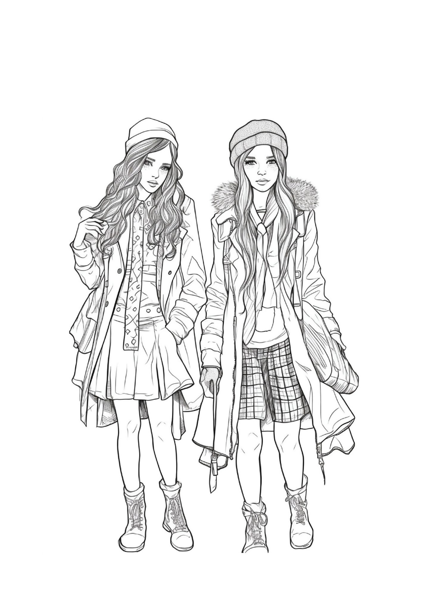 Fashion coloring pages sxedio modas