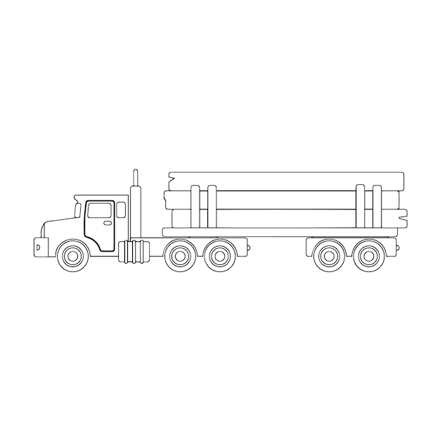Premium vector construction vehicles coloring book for kids