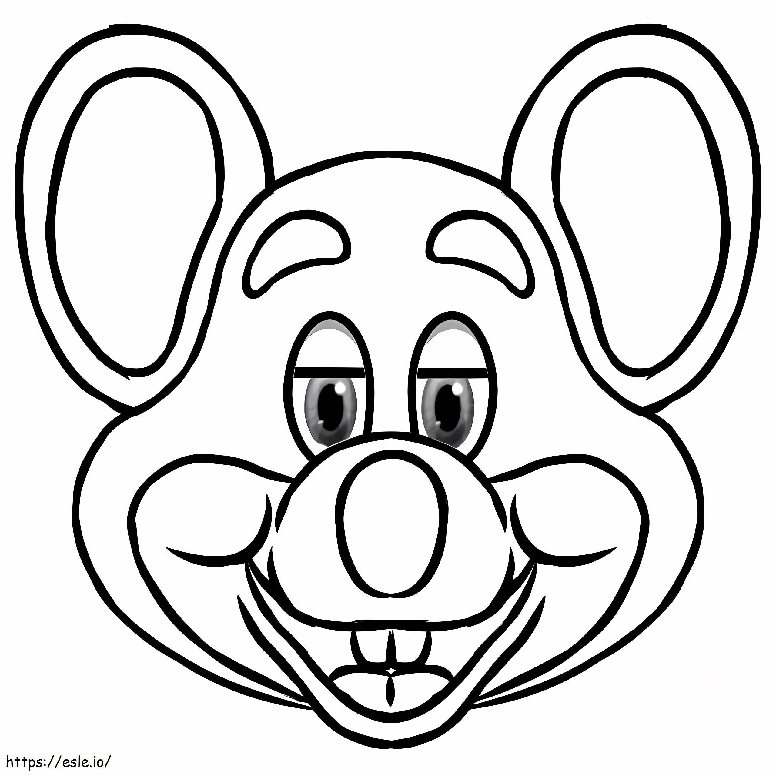 Chuck e cheese coloring page