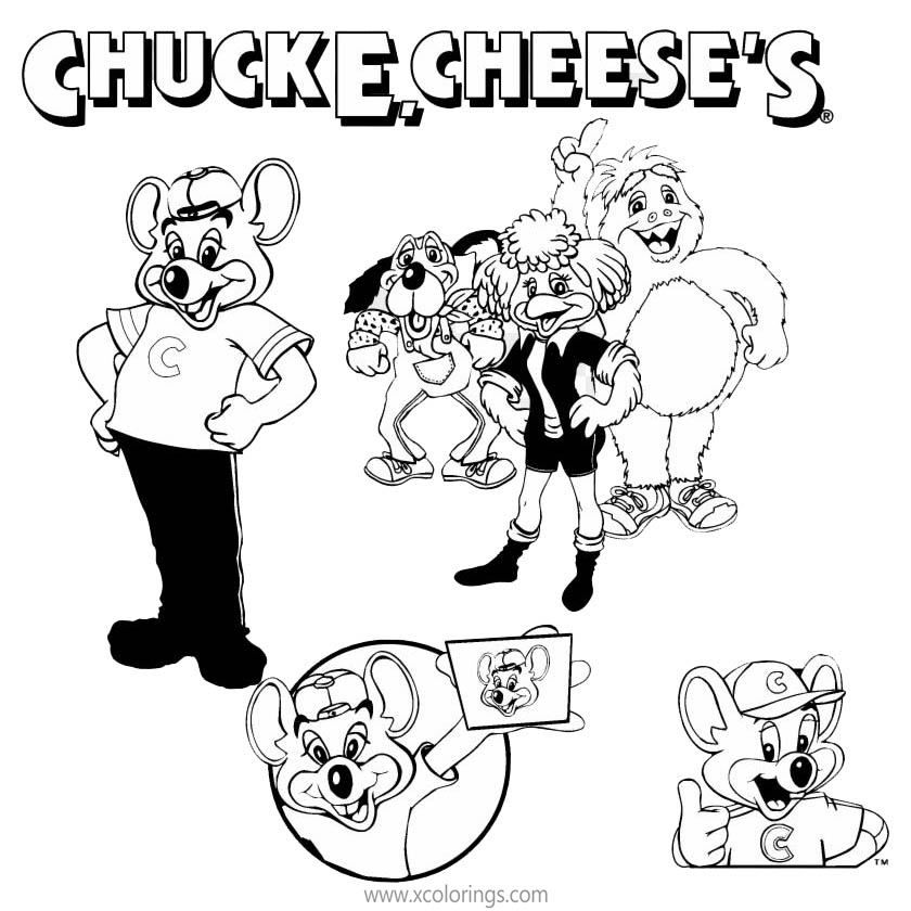 Chuck e cheese coloring pages characters chuck e cheese coloring pages coloring pages for kids