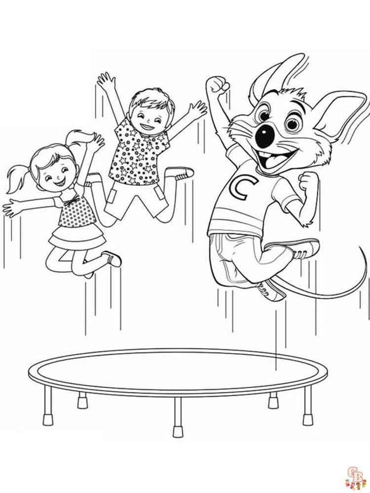 Chuck e cheese coloring pages