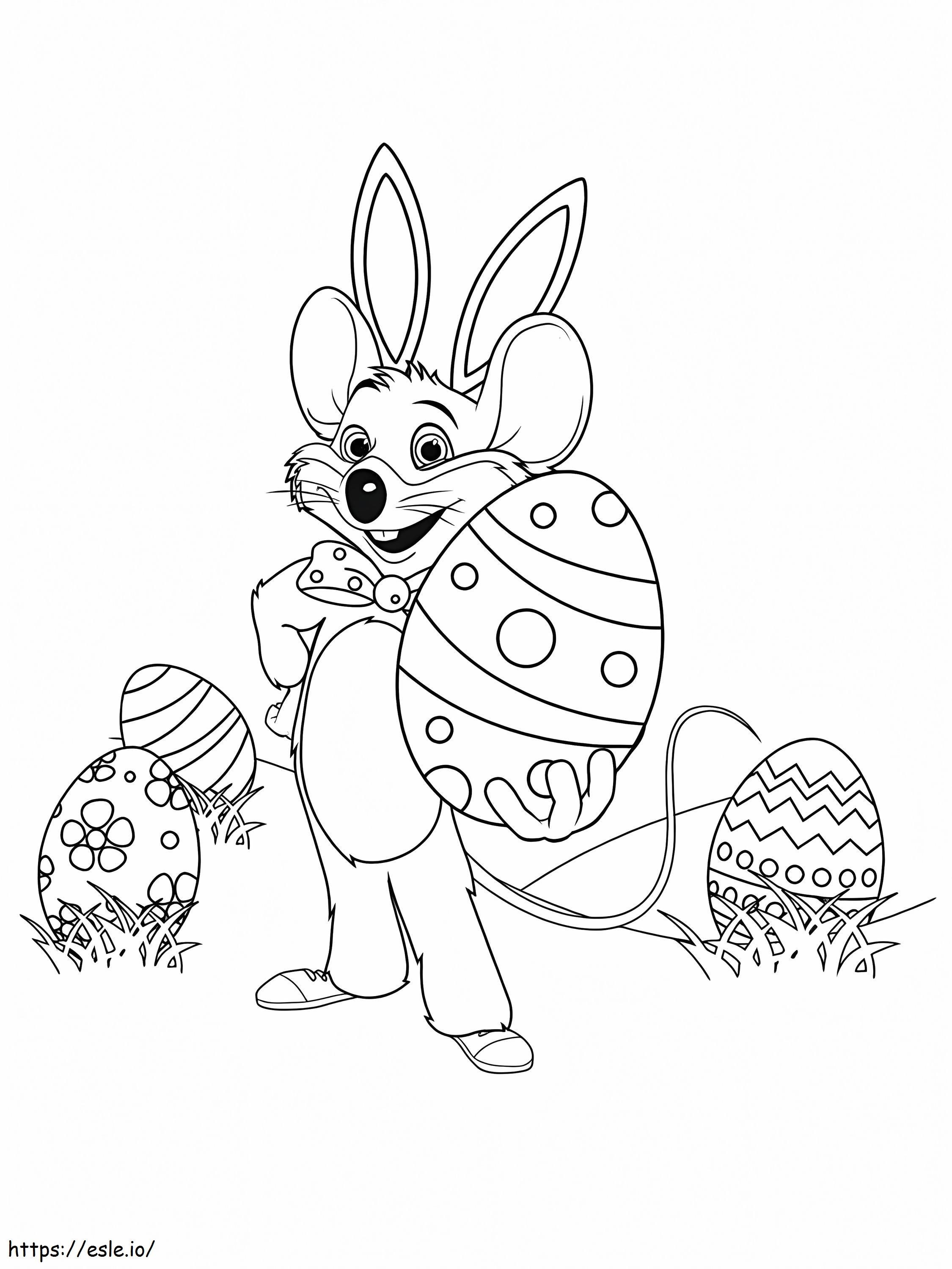 Chuck e cheese coloring page