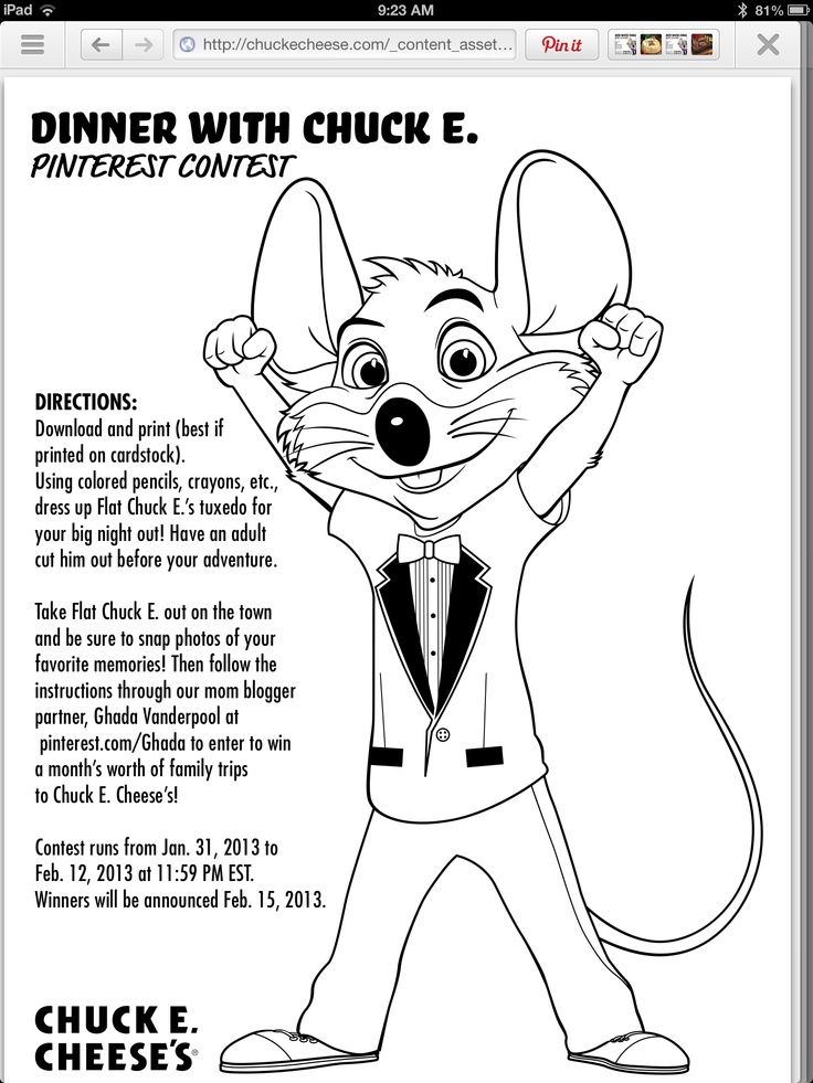 Pin en chuck e cheese