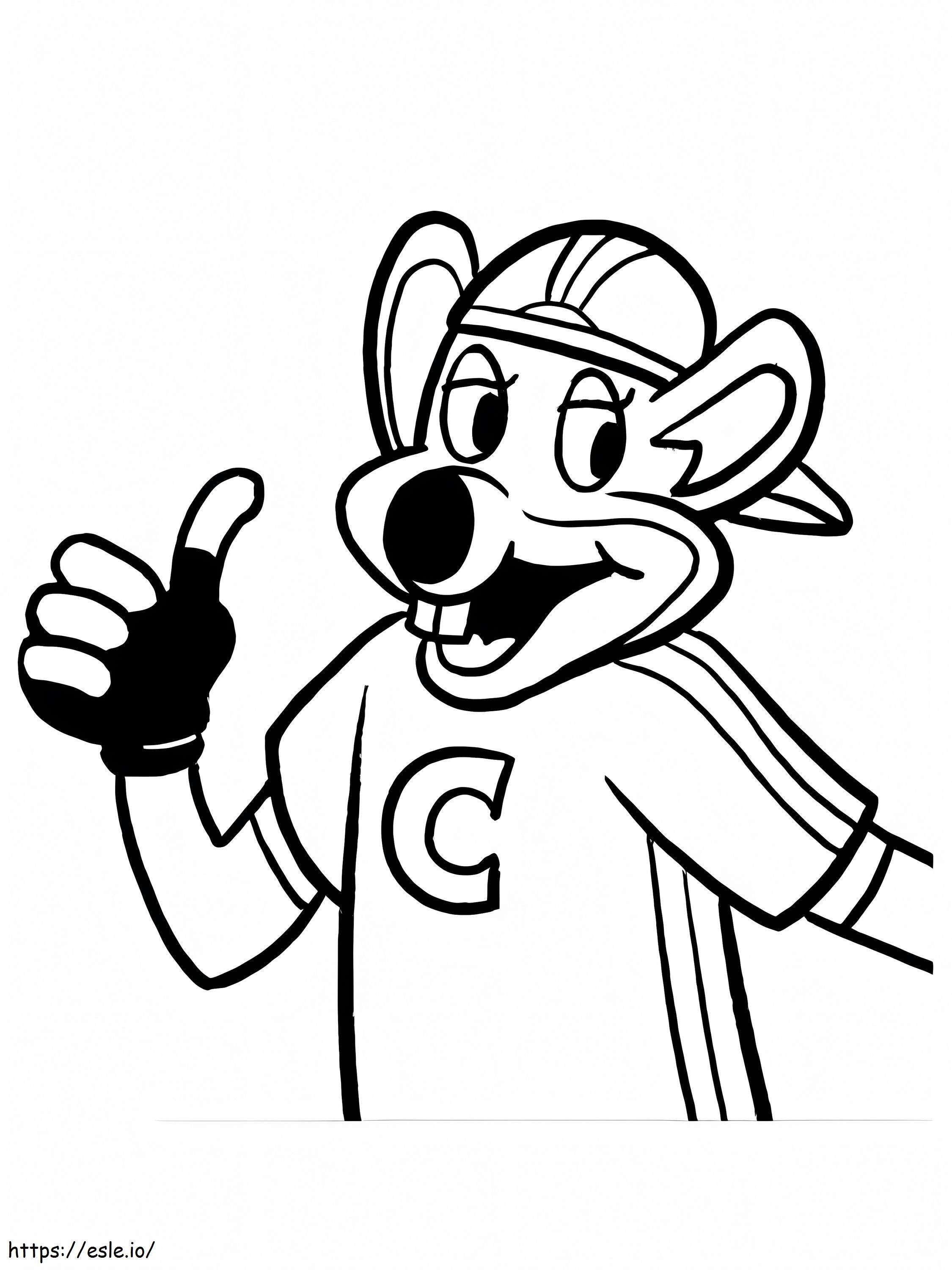 Chuck e cheese to color coloring page