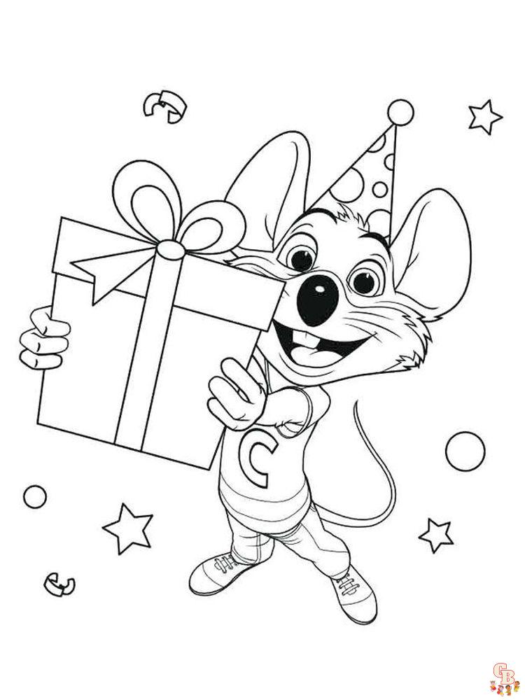 Chuck e cheese coloring pages