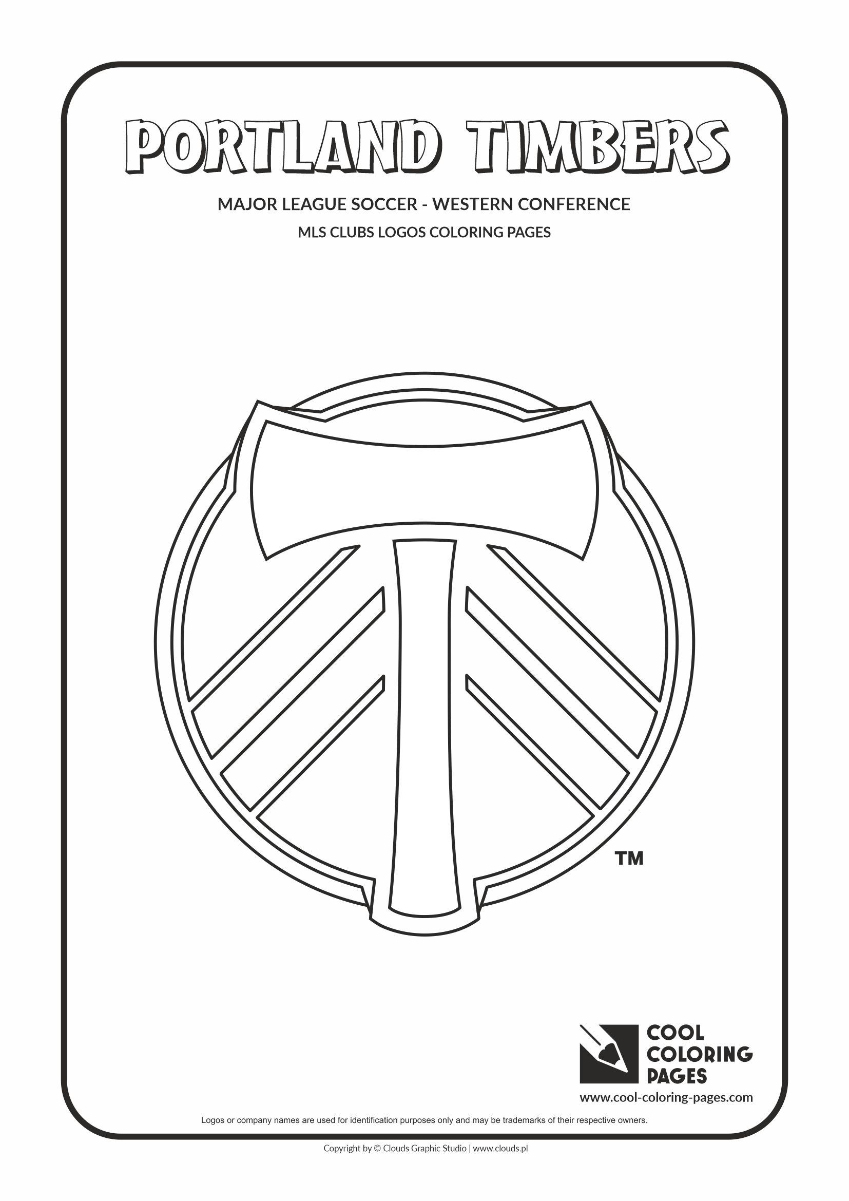 Cool coloring pages portland timbers logo coloring pages