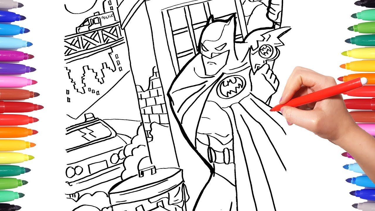 Batman coloring page and printable