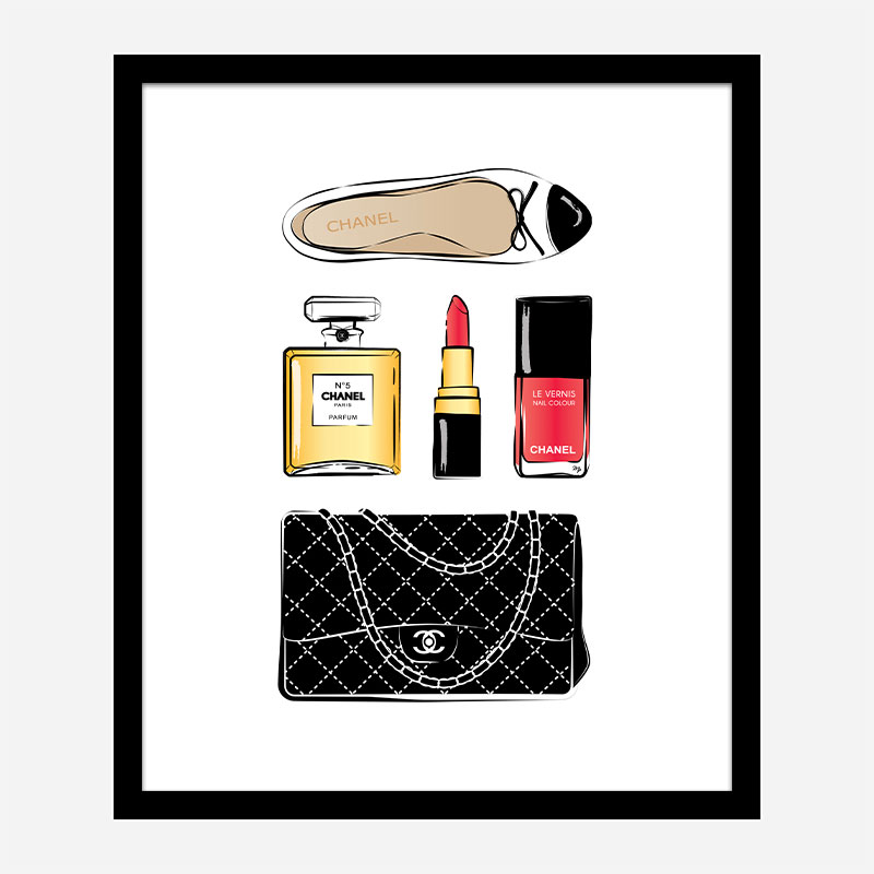Chanel essentials art print
