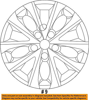 Toyota camry hubcap wheel cover factory original