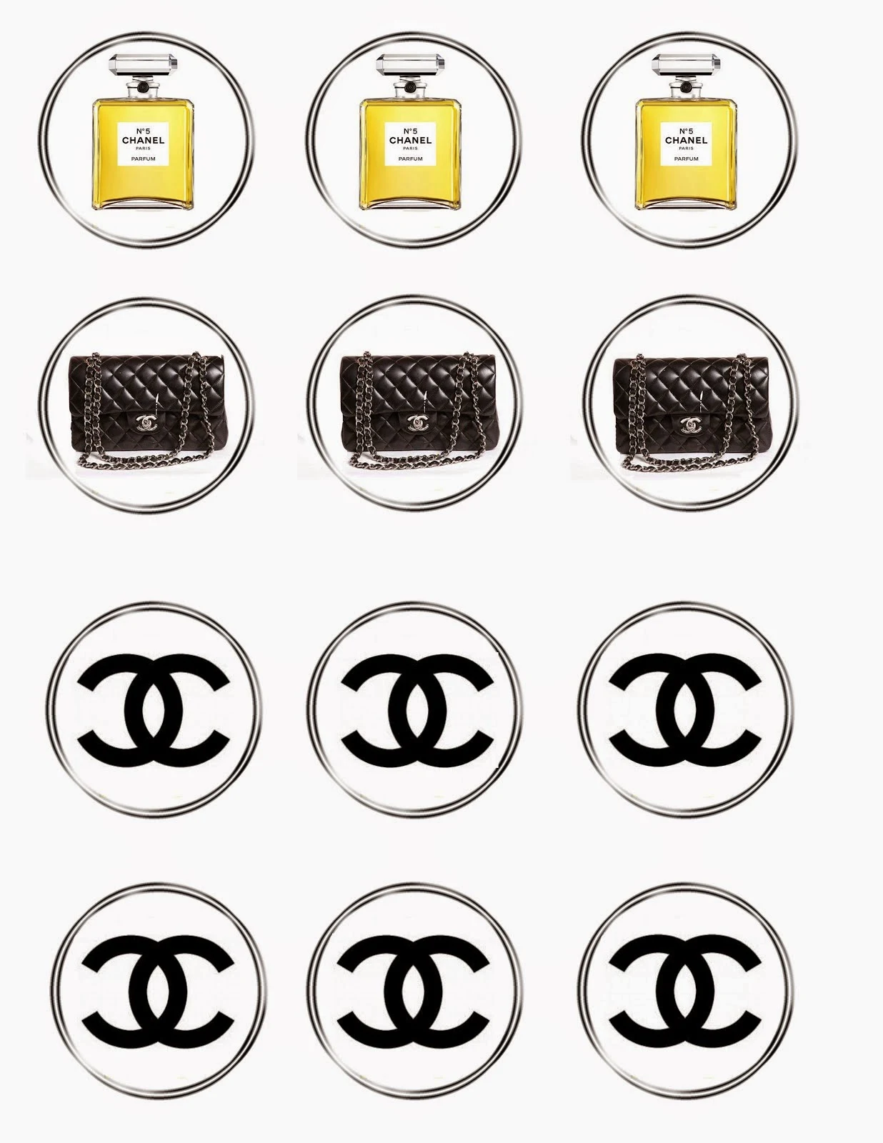 Chanel free printable party kit