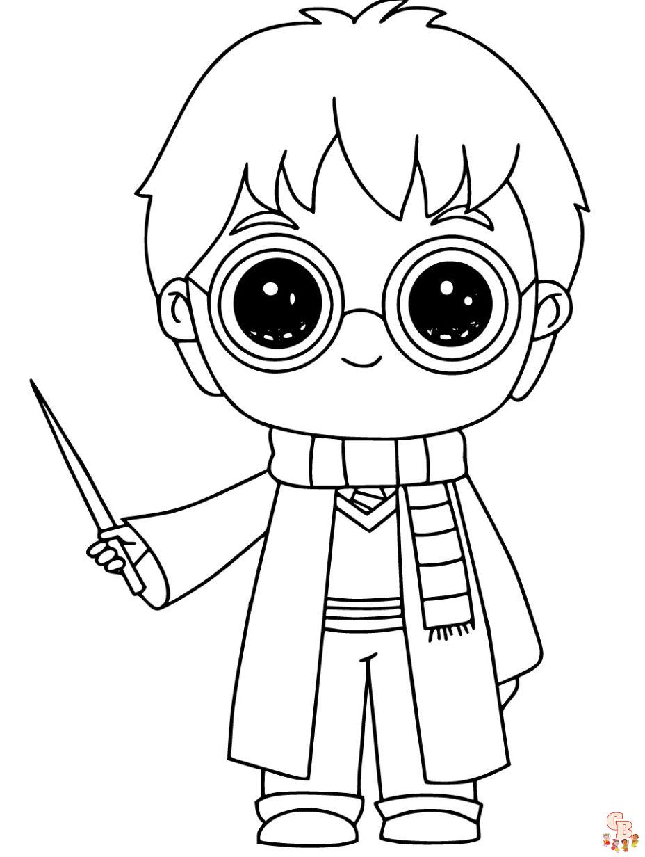 Free harry potter coloring pages for kids