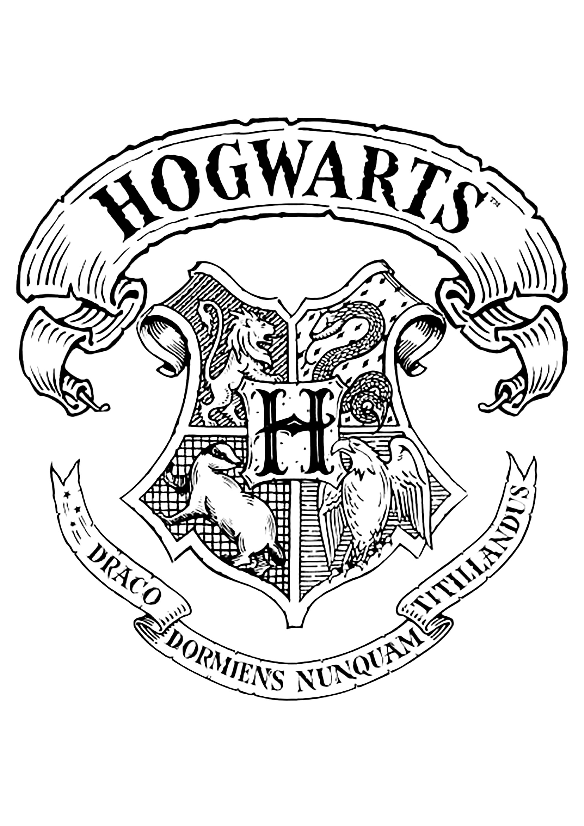 Harry potter free to color for kids
