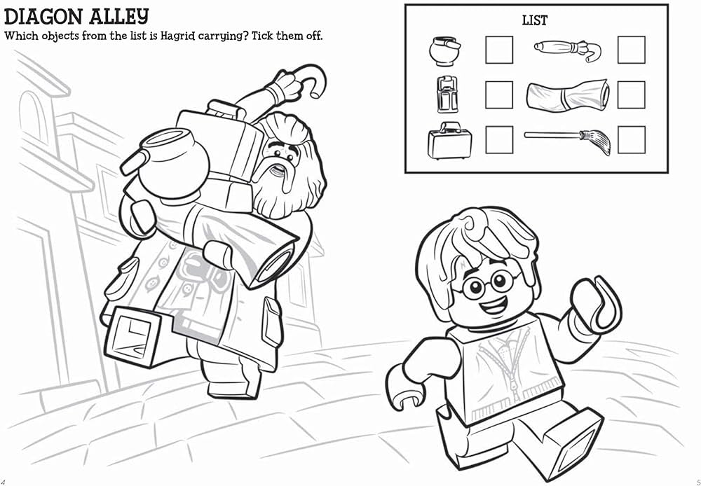 Lego harry potterâ fun to colour buster books books