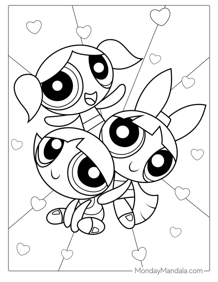 Powerpuff girls coloring pages free pdf printables cool coloring pages coloring pages for girls stitch coloring pages