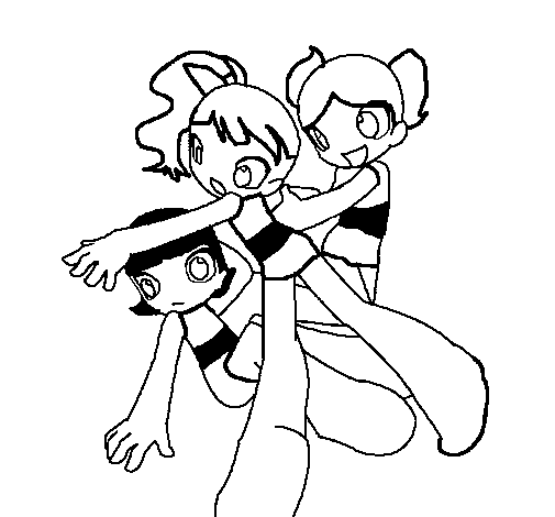 Girls coloring page