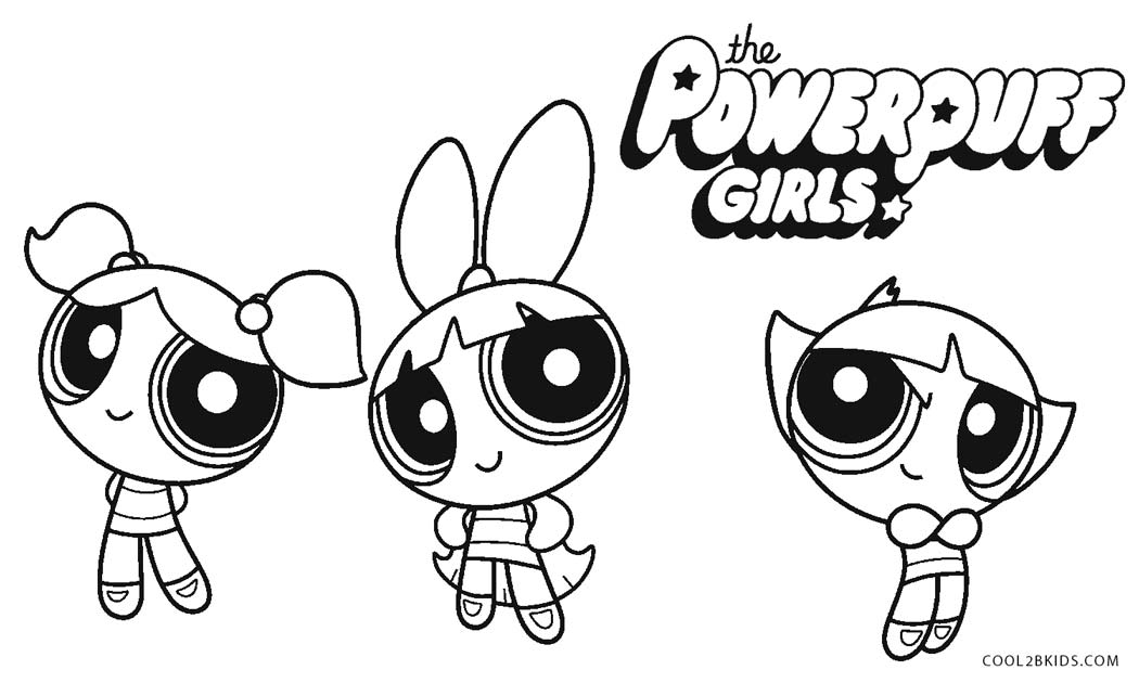 Dibujos de chicas superpoderosas para colorear