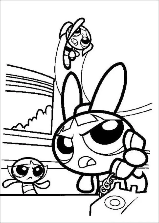 Coloring pages the powerpuff girls printable for kids adults free