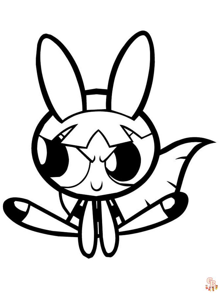 Printable powerpuff girls coloring pages for kids