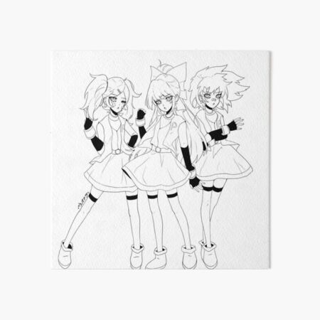 Sugar spice and everything nice bw art board print for sale by neo nara
